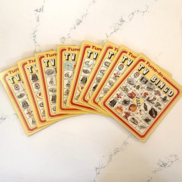 Vintage 1970 Tune-In TV Bingo Board Game — Selchow & Righter Complete Classic - Picture 3 of 16